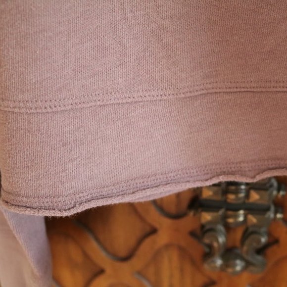 VICTORIA SPORT cold shoulder crop sweatshirt - Dusty Mauve, Size XS - Picture 13 of 16